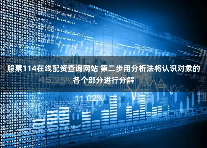 股票114在线配资查询网站 第二步用分析法将认识对象的各个部分进行分解